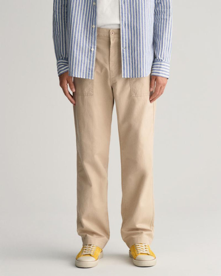 Gant Apparel Mens REG COT/LINEN SURPLUS CHINO 277/DRY SAND