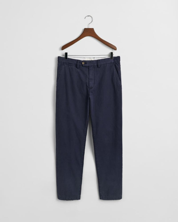 Gant Apparel Mens 1505328-REG TAPERED CANVAS CHINOS 433/EVENING BLUE