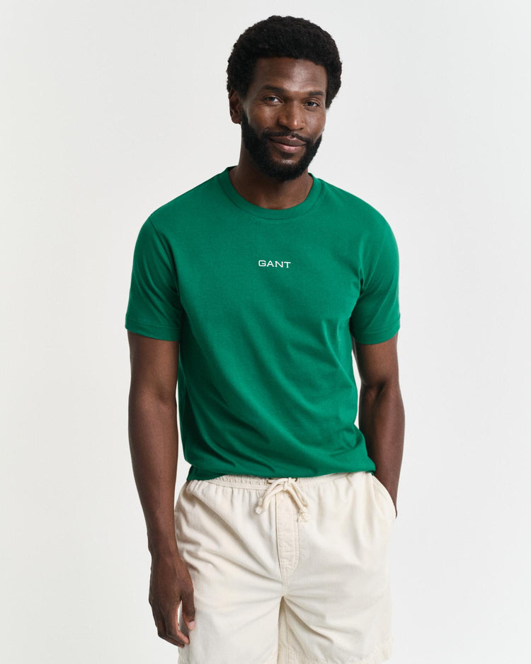 Gant Apparel Mens GRAPHIC SS TSHIRT 322/DEEP GREEN