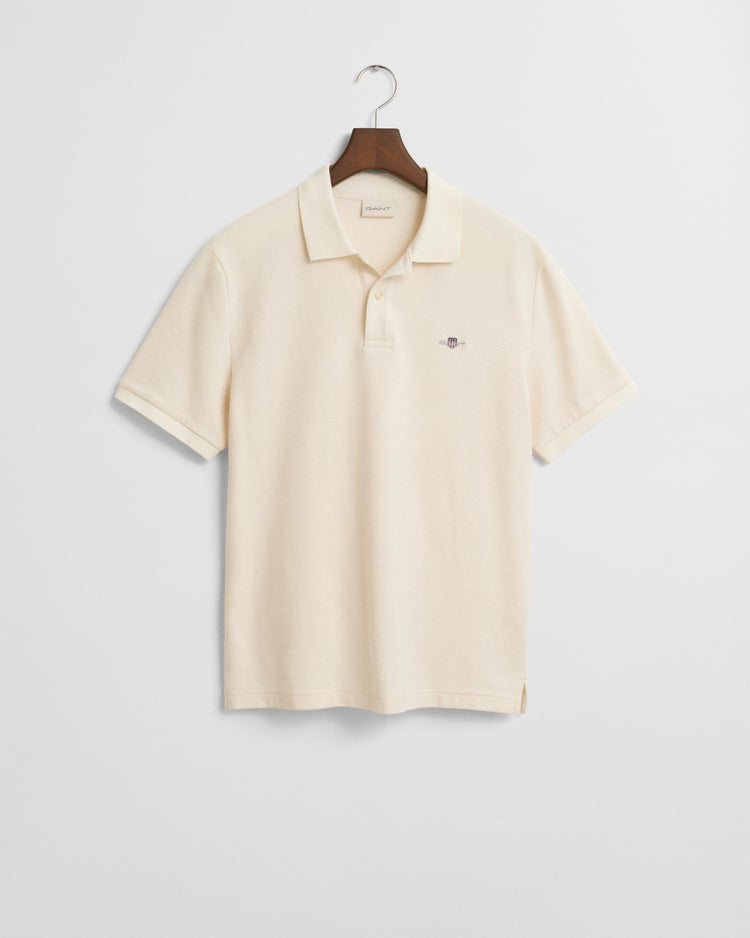 Gant Apparel Mens TEXTURED POLO 130/CREAM