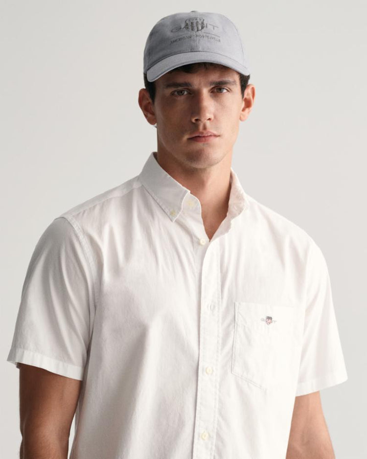 Gant Apparel Mens REG CLASSIC POPLIN SS SHIRT 110/WHITE
