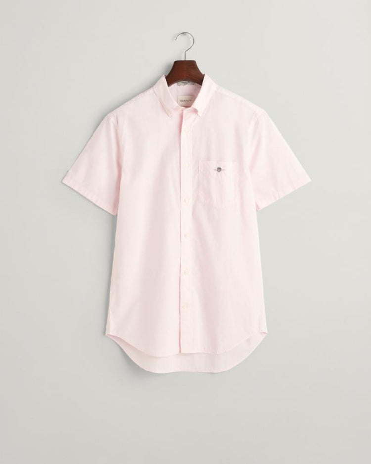 Gant Apparel Mens REG CLASSIC POPLIN SS SHIRT 662/LIGHT PINK