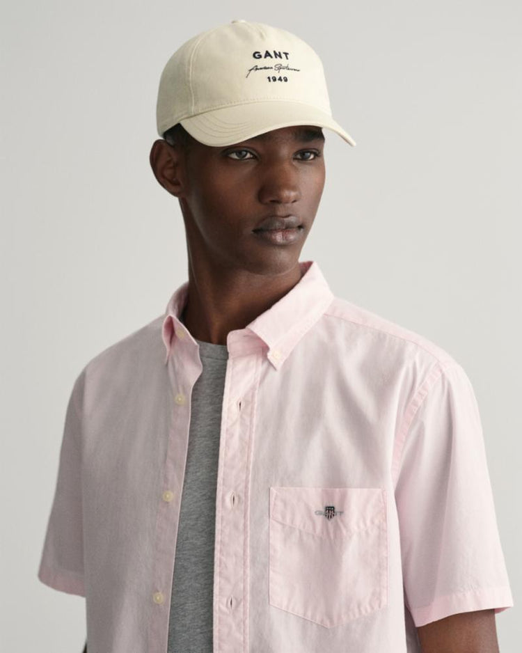 Gant Apparel Mens REG CLASSIC POPLIN SS SHIRT 662/LIGHT PINK
