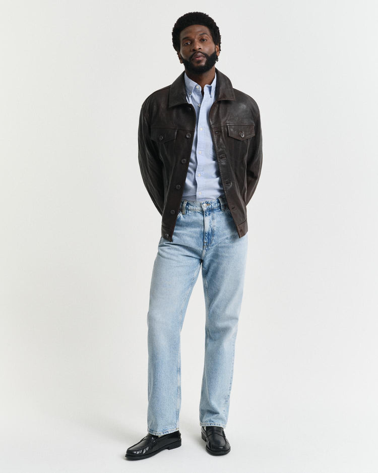 Gant Apparel Mens REG CLASSIC OXFORD SS SHIRT 455/LIGHT BLUE