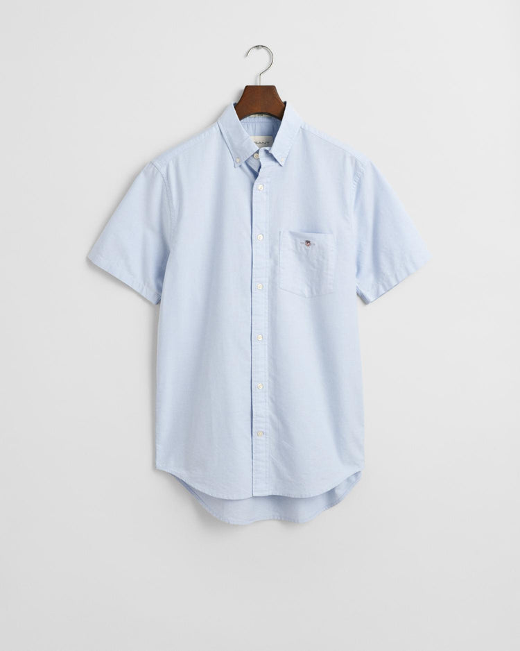 Gant Apparel Mens REG CLASSIC OXFORD SS SHIRT 455/LIGHT BLUE