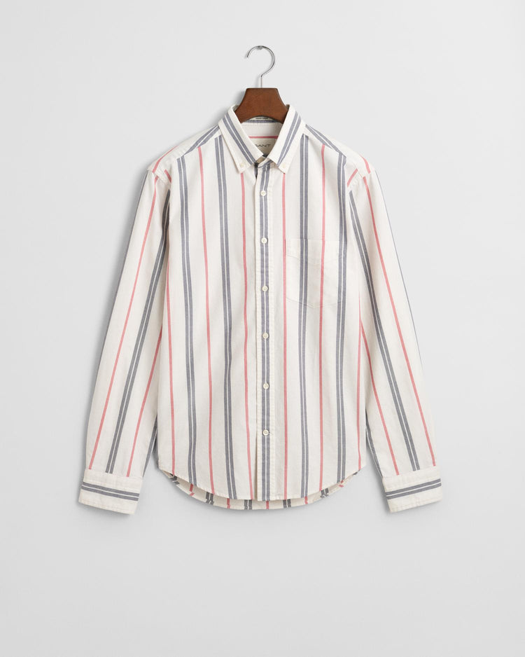 Gant Apparel Mens REG ARCHIVE OXFORD STRIPE 113/EGGSHELL