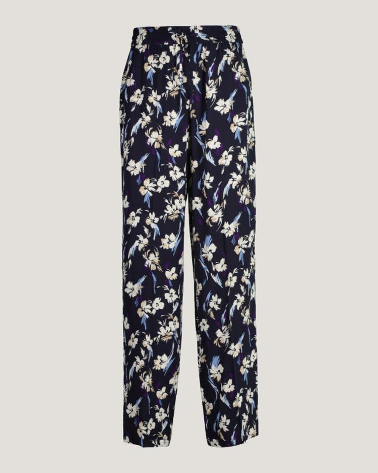 Gant Apparel Womens REL FLORAL PULL ON PANTS 433/EVENING BLUE