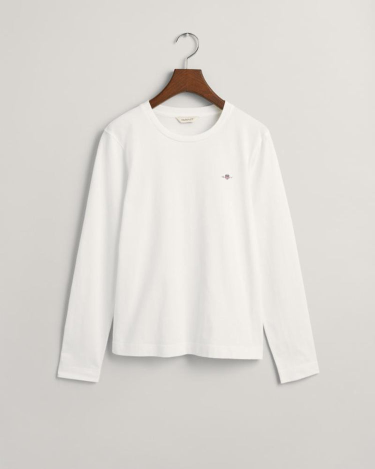 Gant Apparel Womens REG SHIELD LS T 110/WHITE
