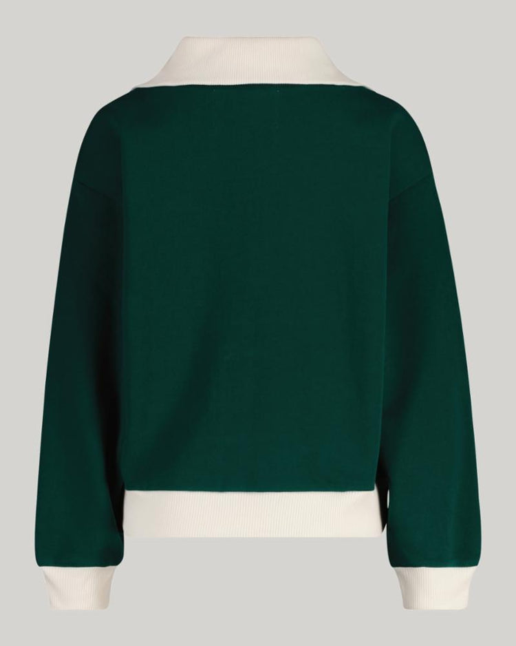 Gant Apparel Womens SMALL GRAPHIC ZIP SWEAT 310/DEEP FOREST