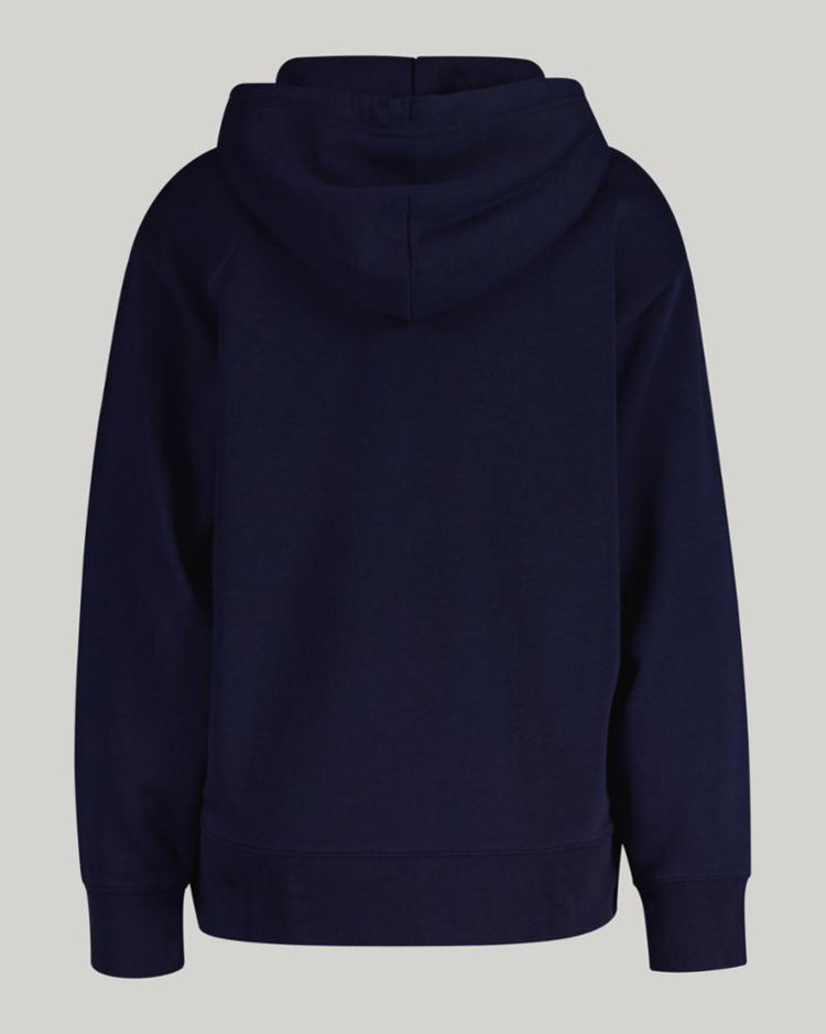 Gant Apparel Womens SMALL GRAPHIC HOODIE 409/CLASSIC BLUE