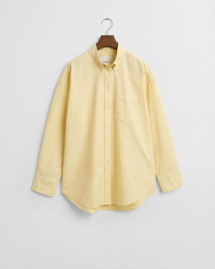 Gant Apparel Womens OS OXFORD BD SHIRT 700/DUSTY LIGHT YELLOW