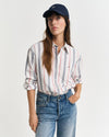 Gant Apparel Womens REL ARCHIVE OXFORD STRIPED SHIRT 113/EGGSHELL