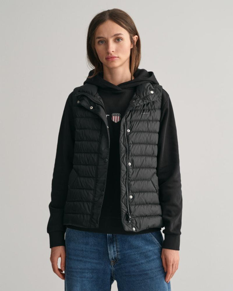 Gant Apparel Womens LIGHT DOWN GILET 5/BLACK
