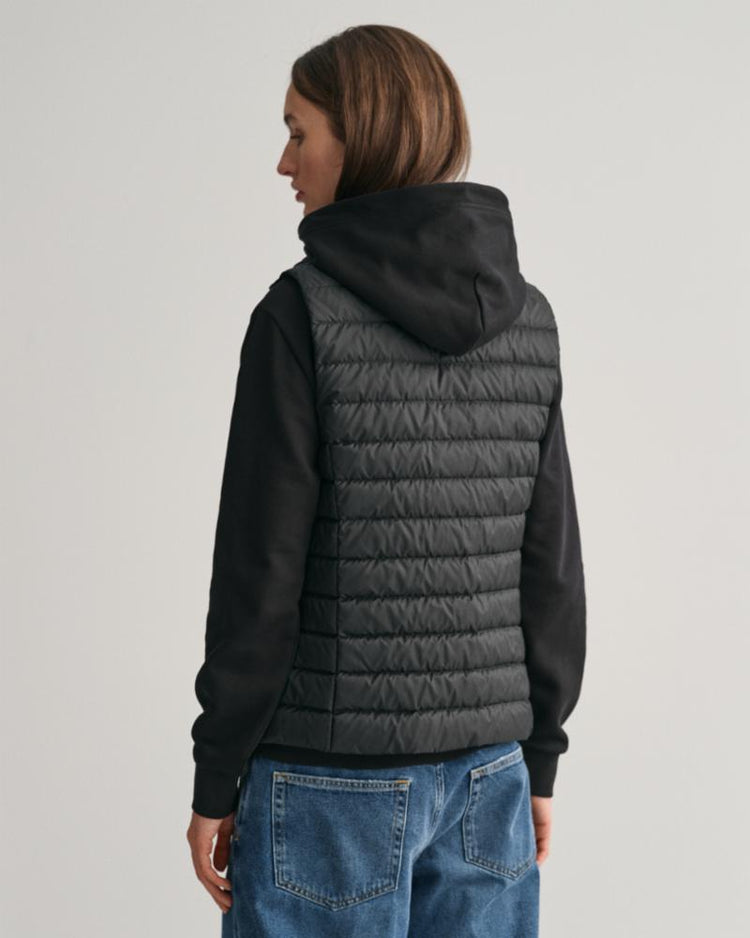Gant Apparel Womens LIGHT DOWN GILET 5/BLACK