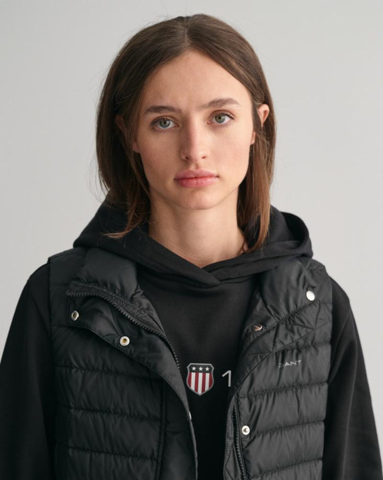 Gant Apparel Womens LIGHT DOWN GILET 5/BLACK