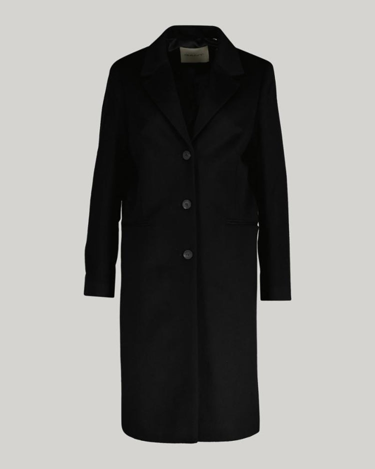 Gant Apparel Womens CLASSIC TAILORED WOOL COAT 005/BLACK