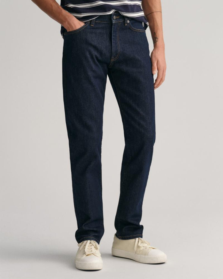 Gant Apparel Mens SLIM GANT JEANS 960/DARK BLUE