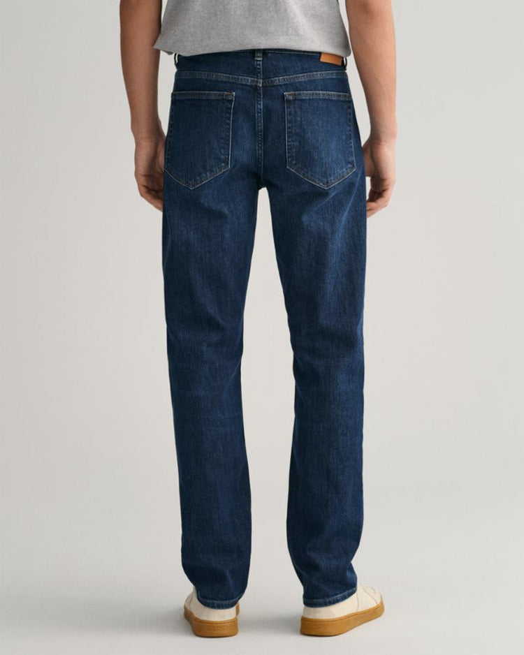 Gant Apparel Mens REGULAR GANT JEANS 961/DARK BLUE WORN IN