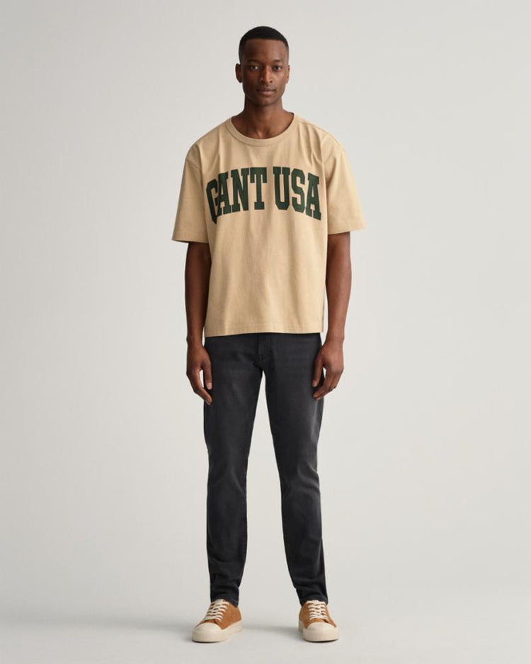 Gant Apparel Mens HAYES GANT JEANS 5/BLACK