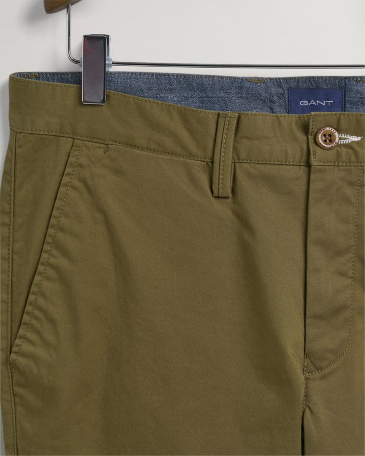 Gant Apparel Mens HALLDEN TWILL CHINOS 335/ARMY GREEN