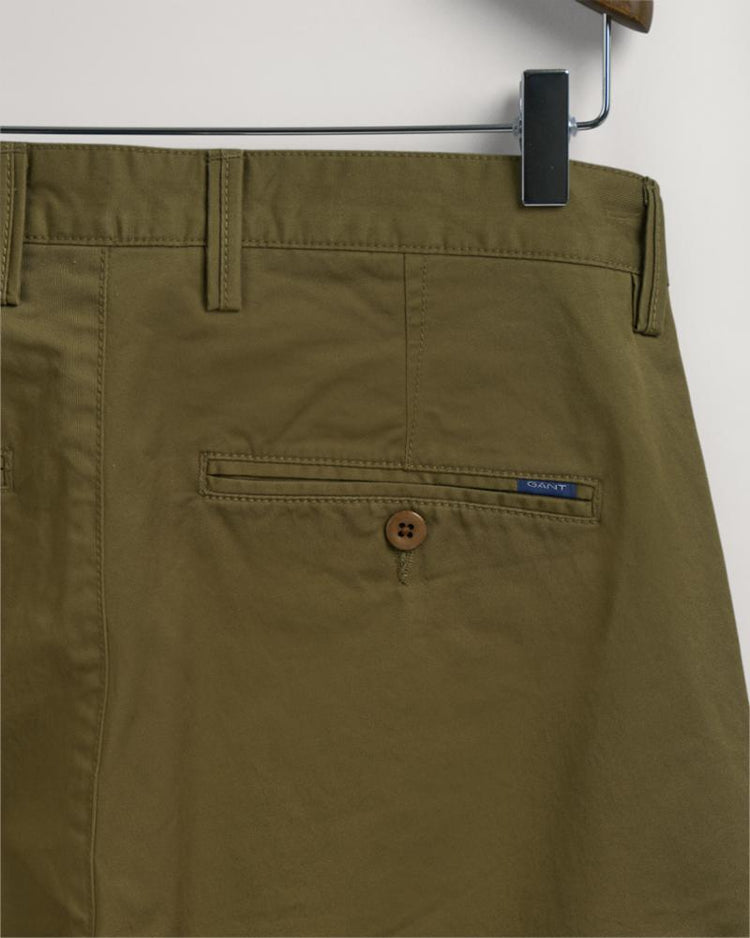 Gant Apparel Mens HALLDEN TWILL CHINOS 335/ARMY GREEN