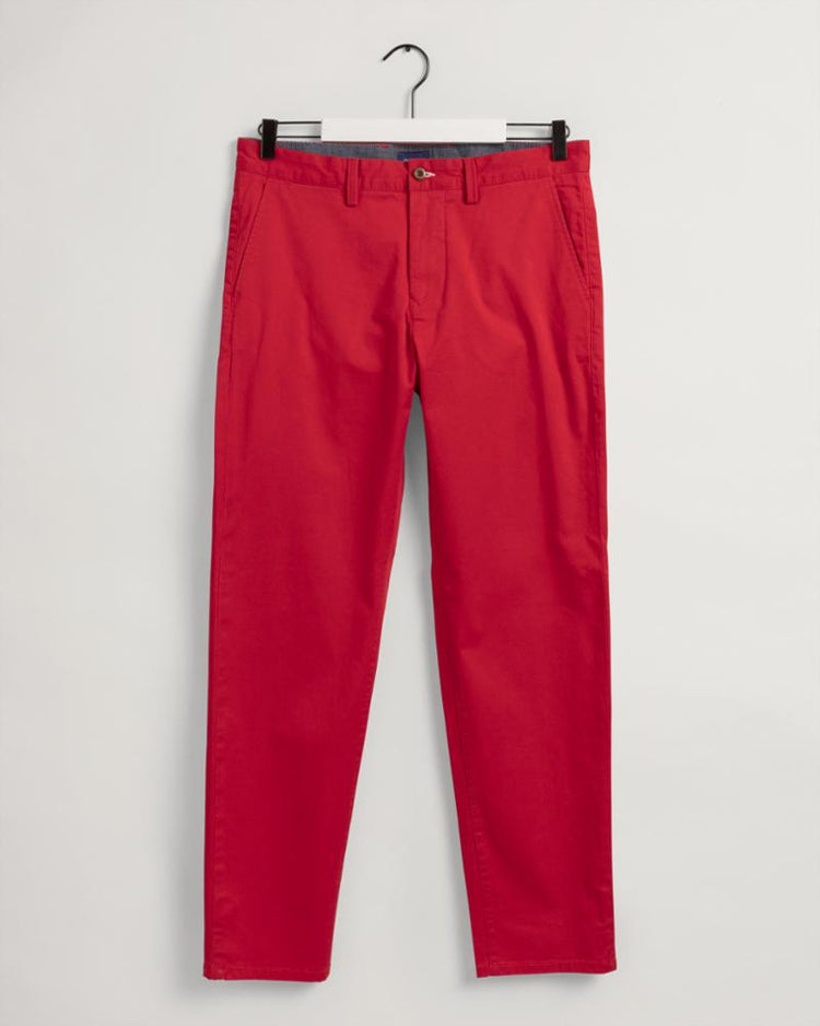 Gant Apparel Mens ALLISTER TWILL CHINOS 620/BRIGHT RED
