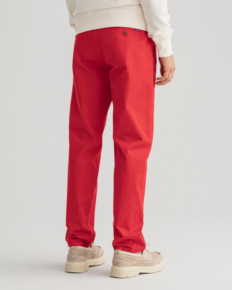 Gant Apparel Mens ALLISTER TWILL CHINOS 620/BRIGHT RED