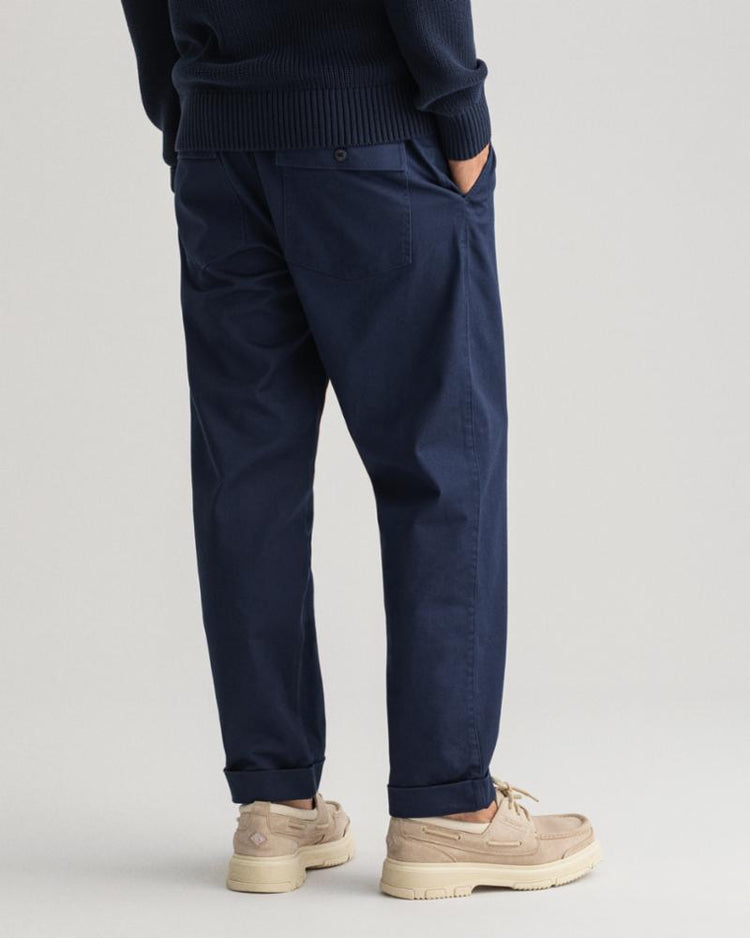 Gant Apparel Mens TAPERED COTTON CHINOS 410/MARINE