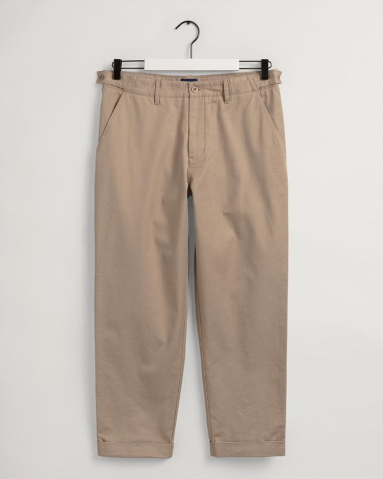 Gant Apparel Mens TAPERED COTTON CHINOS 248/DARK KHAKI