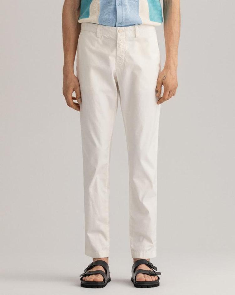 Gant Apparel Mens D2. HALLDEN SUNFADED CHINOS 108/CAULK WHITE