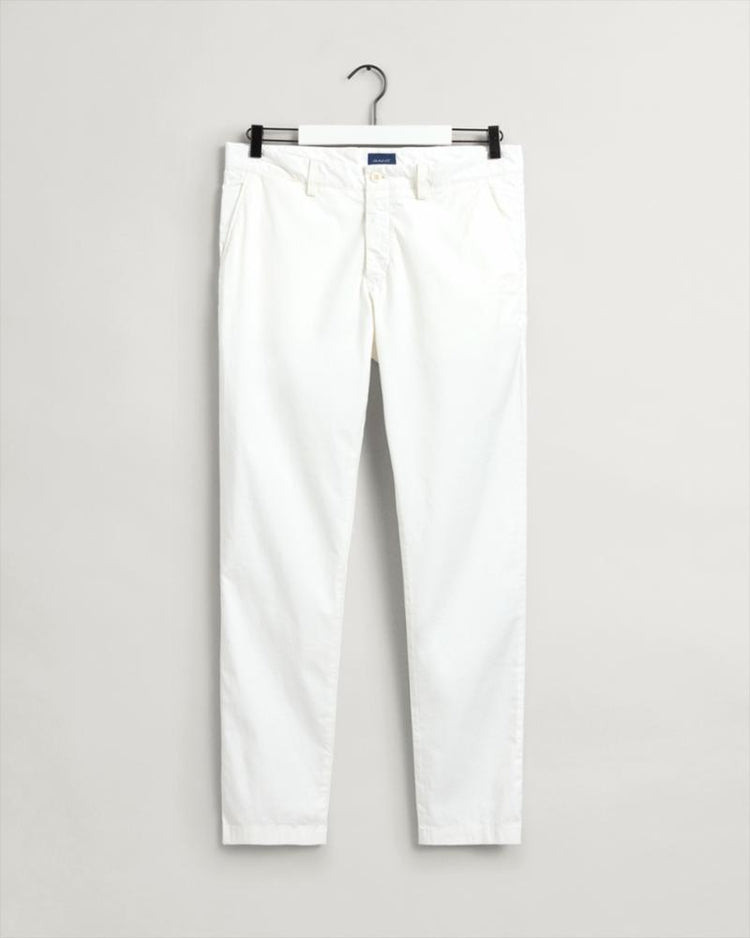 Gant Apparel Mens D2. HALLDEN SUNFADED CHINOS 108/CAULK WHITE