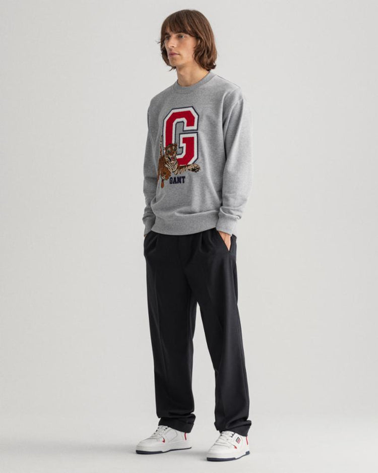 Gant Apparel Mens FLUID PLEATED PANTS 5/BLACK