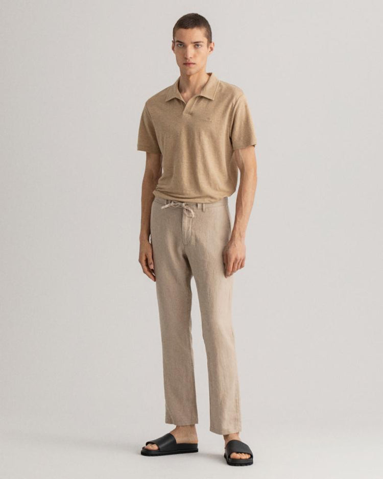 Gant Apparel Mens RELAXED LINEN DS PANTS 277/DRY SAND
