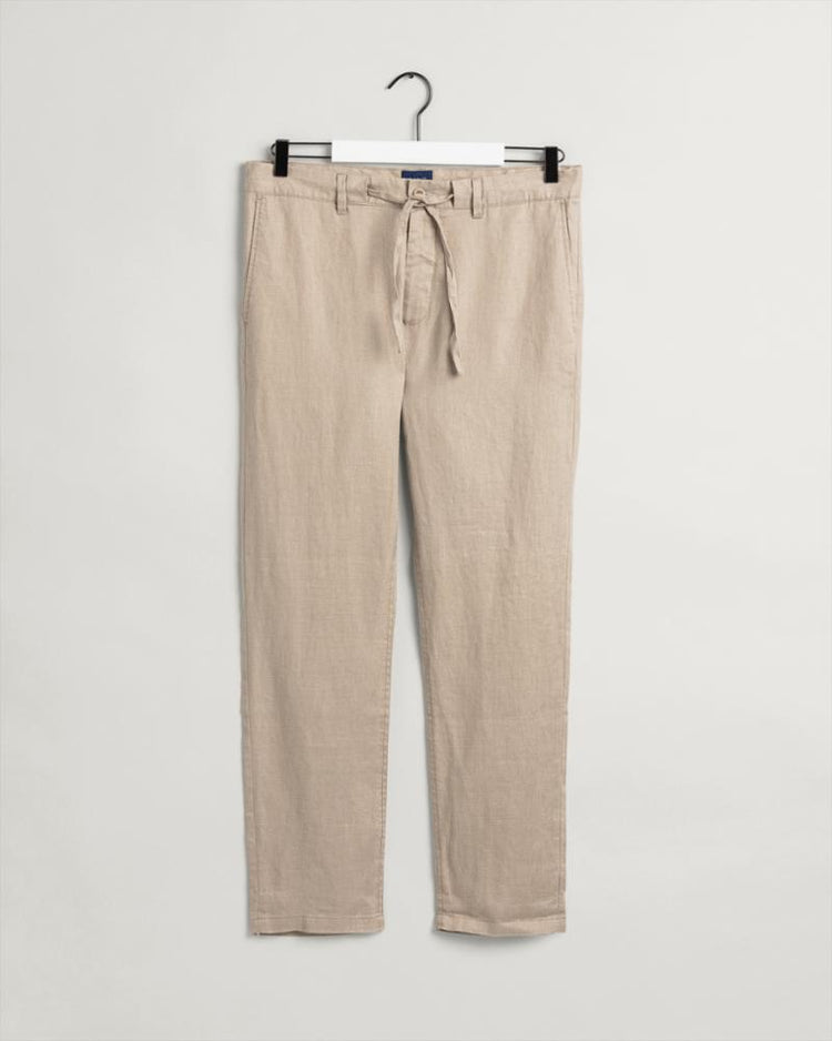 Gant Apparel Mens RELAXED LINEN DS PANTS 277/DRY SAND