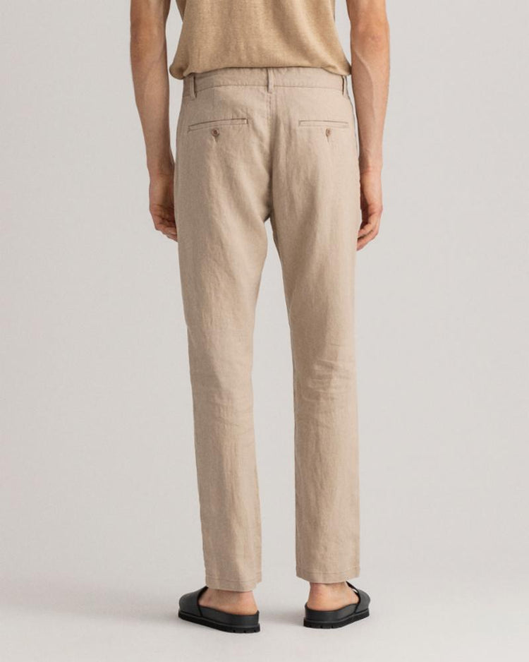 Gant Apparel Mens RELAXED LINEN DS PANTS 277/DRY SAND