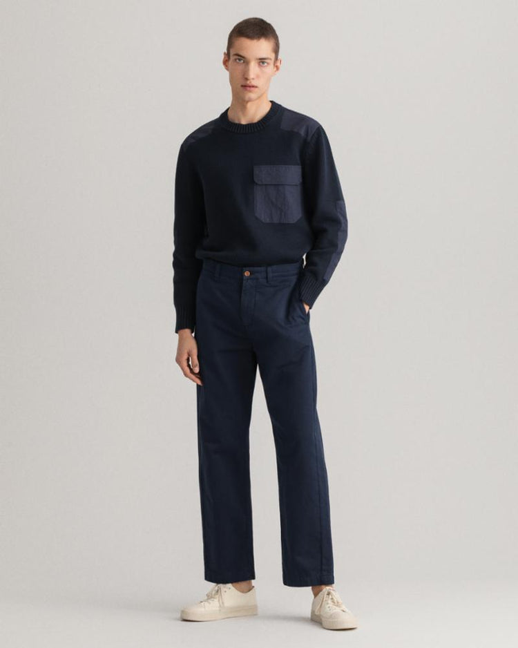 Gant Apparel Mens STRAIGHT TWILL CHINOS 410/MARINE