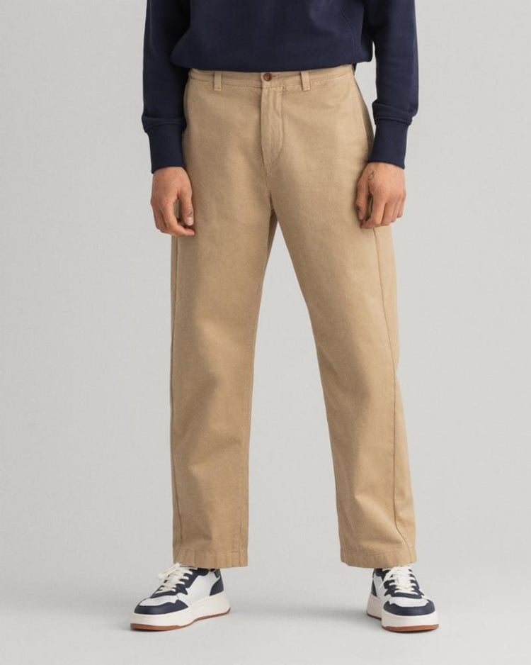 Gant Apparel Mens STRAIGHT TWILL CHINOS 248/DARK KHAKI