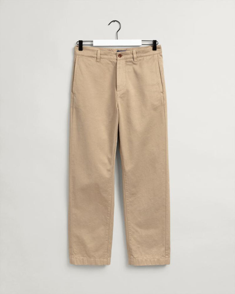 Gant Apparel Mens STRAIGHT TWILL CHINOS 248/DARK KHAKI
