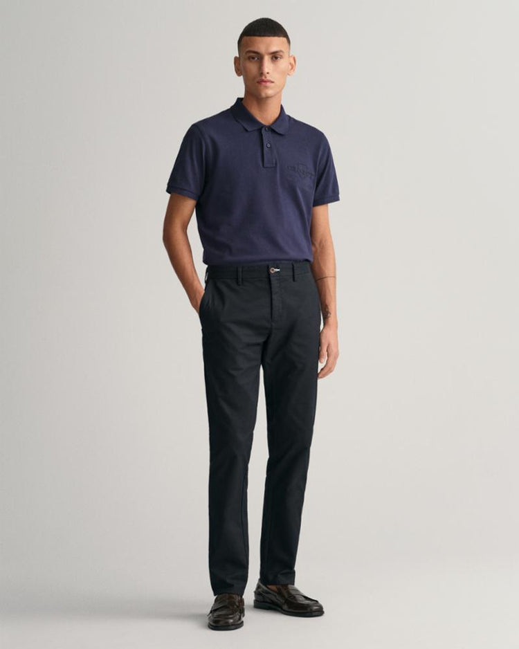 Gant Apparel Mens SLIM TECH PREP CHINOS 5/BLACK