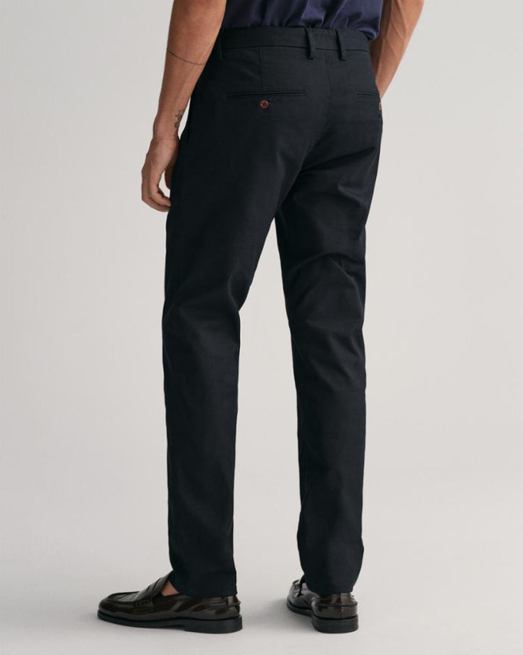 Gant Apparel Mens SLIM TECH PREP CHINOS 5/BLACK
