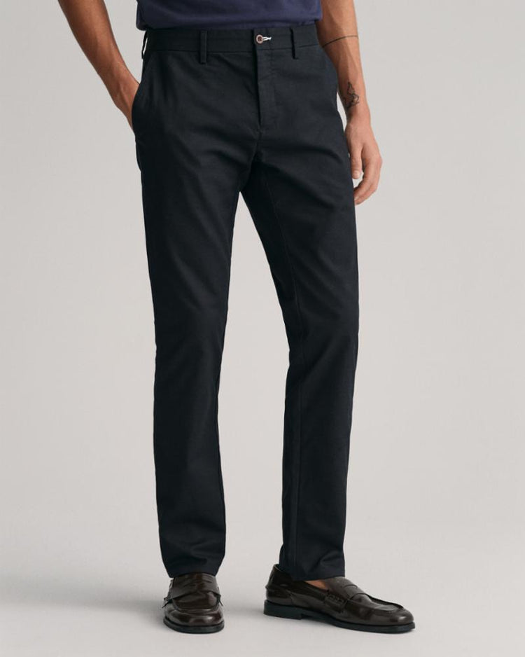 Gant Apparel Mens SLIM TECH PREP CHINOS 5/BLACK