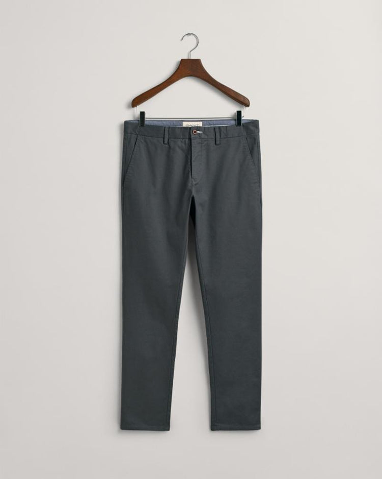 Gant Apparel Mens SLIM TECH PREP CHINOS 162/ANTRACITE
