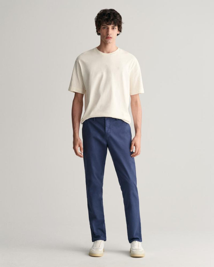 Gant Apparel Mens SLIM CHINOS 403/DUSTY BLUE SEA