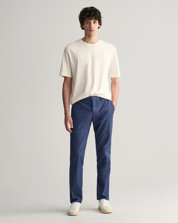 Gant Apparel Mens SLIM CHINOS 403/DUSTY BLUE SEA