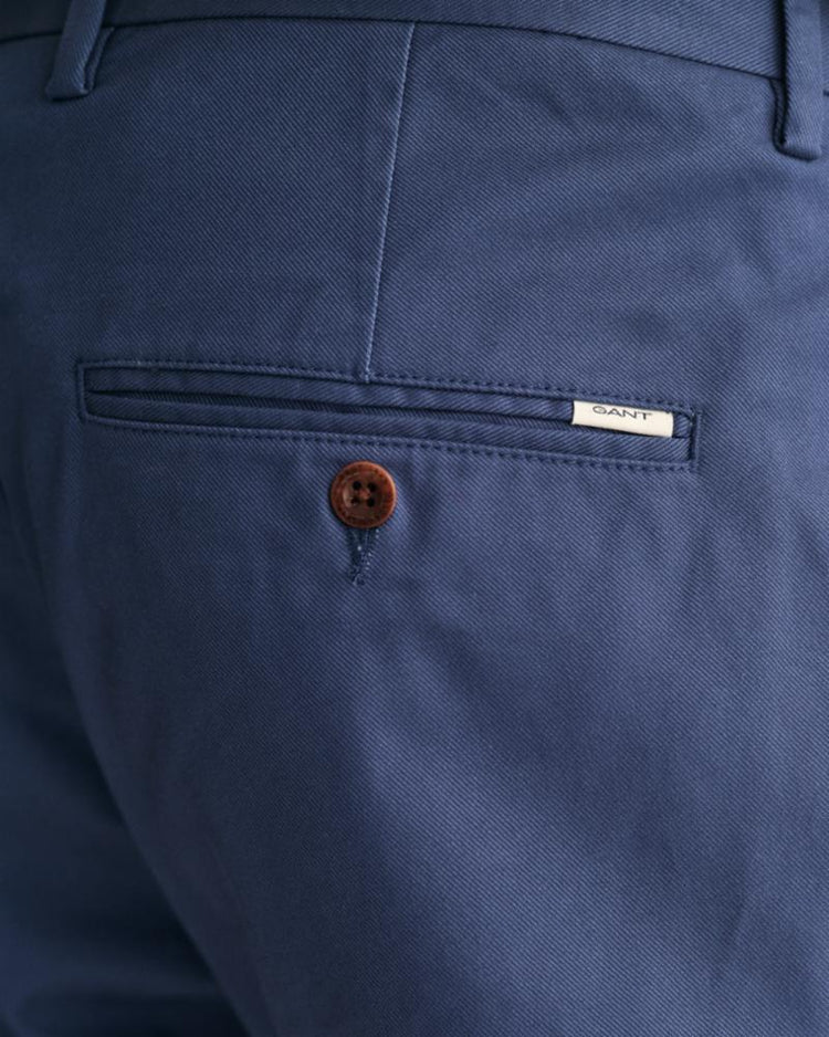 Gant Apparel Mens SLIM CHINOS 403/DUSTY BLUE SEA