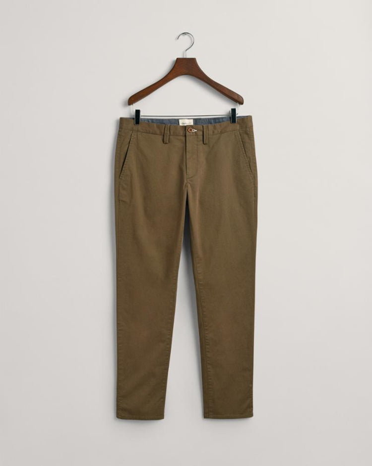 Gant Apparel Mens SLIM TWILL CHINOS 301/JUNIPER GREEN