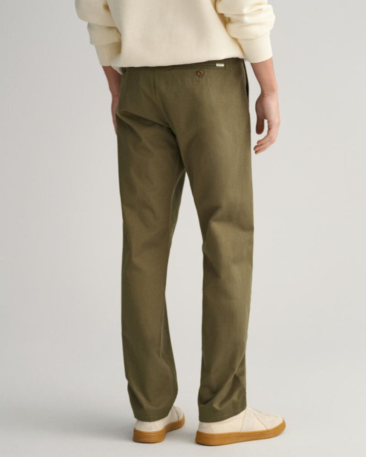 Gant Apparel Mens REGULAR TWILL CHINOS 301/JUNIPER GREEN