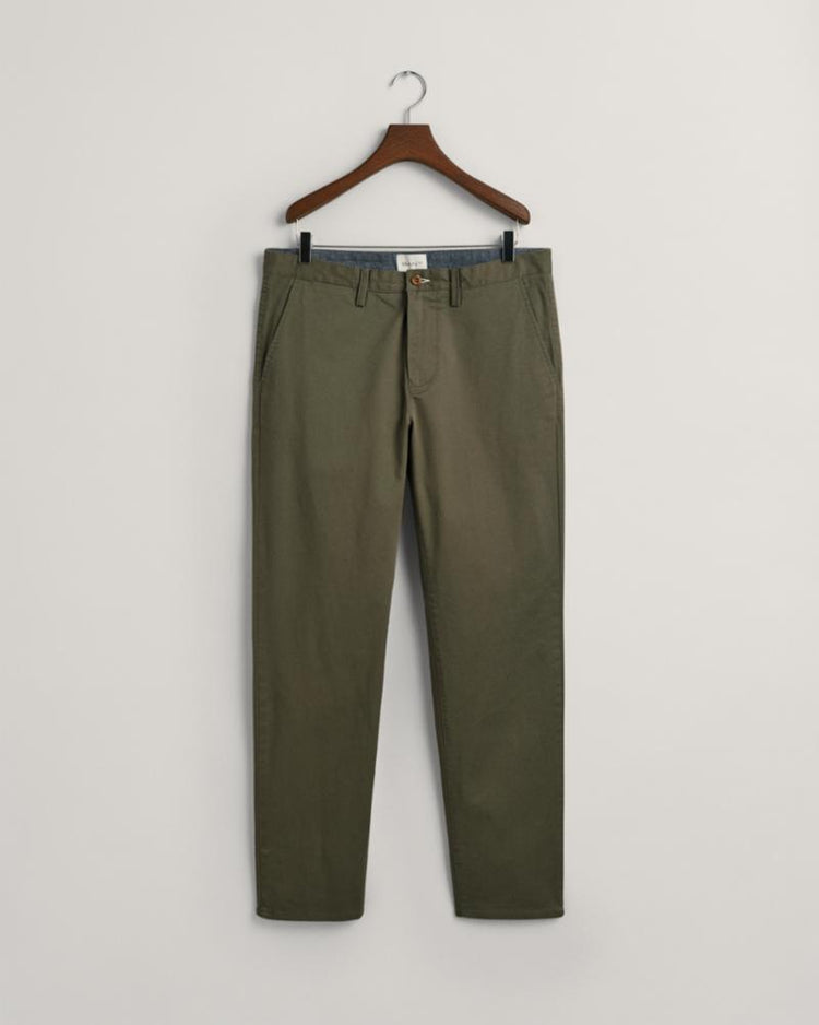 Gant Apparel Mens REGULAR TWILL CHINOS 301/JUNIPER GREEN