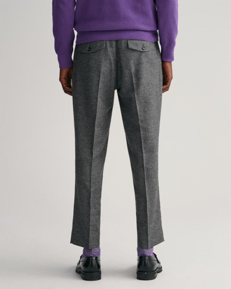 Gant Apparel Mens TAPERED HERRINGBONE PANTS 005/BLACK