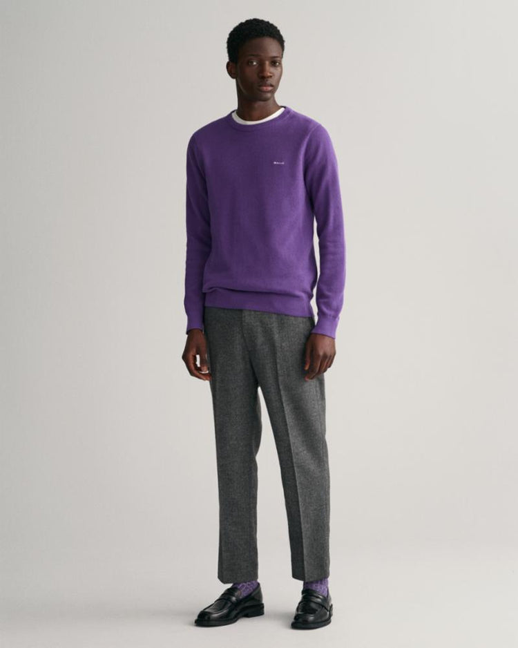 Gant Apparel Mens TAPERED HERRINGBONE PANTS 005/BLACK